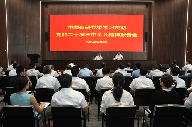 中國有研：深入開展黨的二十屆三中全會(huì)精神“大宣講”