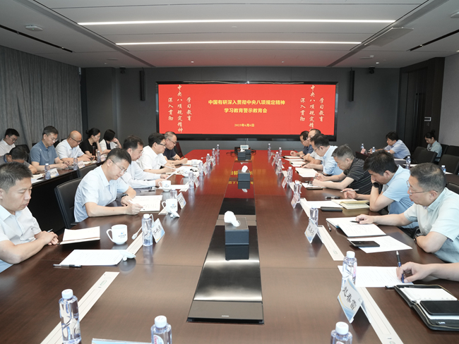 中國(guó)有研黨委召開深入貫徹中央八項(xiàng)規(guī)定精神學(xué)習(xí)教育警示教育會(huì)